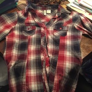 Plaid flannel shirt